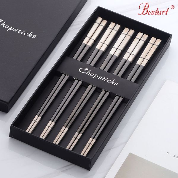 5pairs korean style chopsticks set with gift box black japanese sushi chinese chop sticks hashi chopstick tableware
5pairs korean style chopsticks set with gift box black japanese sushi chinese chop sticks hashi chopstick tableware