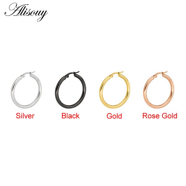 alisouy 2pcs 20/30mm hoop earrings for women fashion 3mm round silver gold black circle women jewelry accessory simple style, Golden
alisouy 2pcs 20/30mm hoop earrings for women fashion 3mm round silver gold black circle women jewelry accessory simple style, Golden