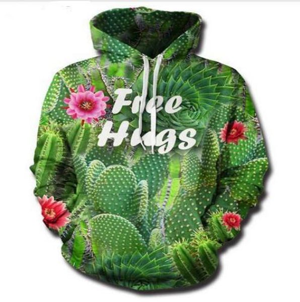release new fashion man women designer perfect harajuku style the cactus 3d print long sleeve hoodies casual sportswear rw095, Black
release new fashion man women designer perfect harajuku style the cactus 3d print long sleeve hoodies casual sportswear rw095, Black