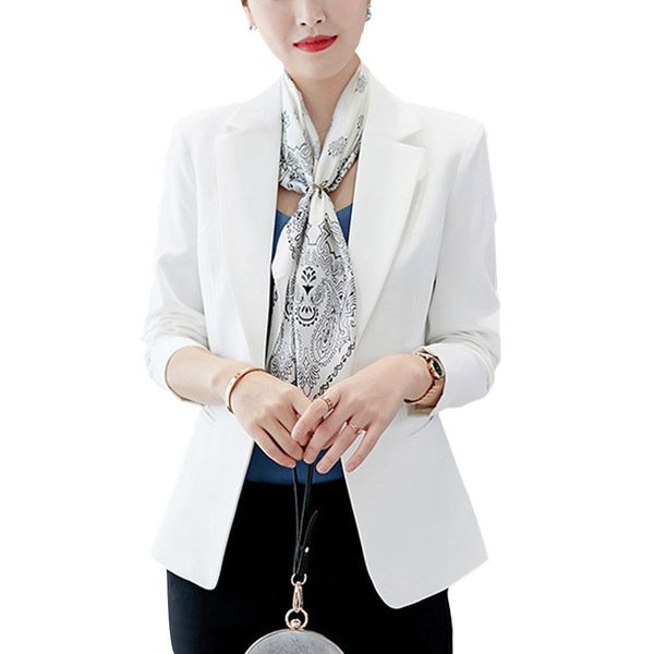 missky 2019 women blazer long sleeve solid one button coat slim office lady jacket female suit blazer femme jackets, White;black
missky 2019 women blazer long sleeve solid one button coat slim office lady jacket female suit blazer femme jackets, White;black