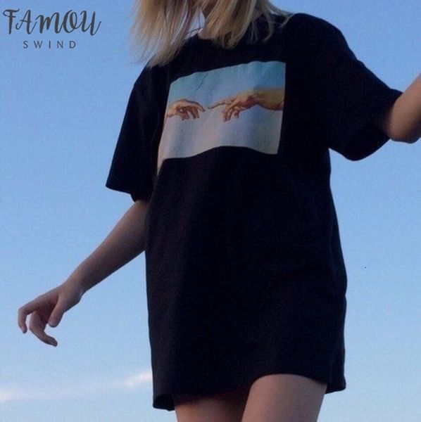 new harajuku gothic female tshirt michelangelo hands short sleeve amp; tees fashion casual t shirt women clothing t shirts, White
new harajuku gothic female tshirt michelangelo hands short sleeve amp; tees fashion casual t shirt women clothing t shirts, White