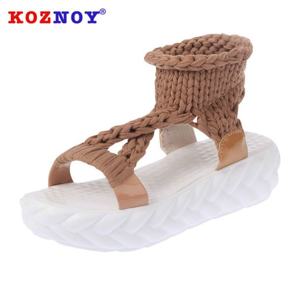 koznoy 2020 sandals women fashion casual ladies shoes breathable buckle strap platform shoes thick bottom summer sandals, Black
koznoy 2020 sandals women fashion casual ladies shoes breathable buckle strap platform shoes thick bottom summer sandals, Black