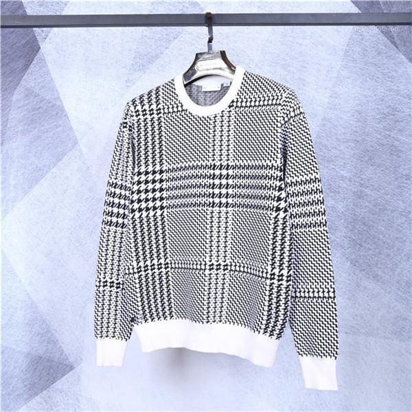 casual apparel mens plaid designer sweater crew neck long sleeve floral print fashion style homme clothing luxury, White;black
casual apparel mens plaid designer sweater crew neck long sleeve floral print fashion style homme clothing luxury, White;black