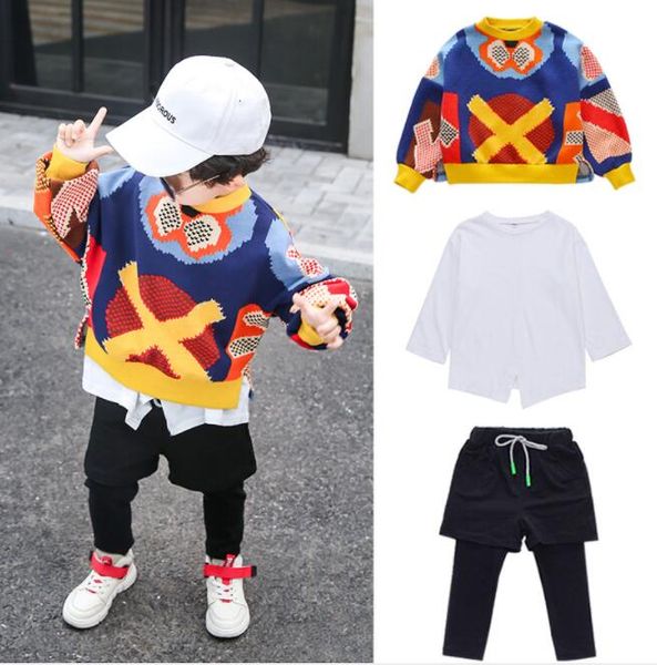 boys sports and leisure wear t-shirt and trousers three-piece suit kids tracksuit casual sweat suit kids designer clothes girls suits, White
boys sports and leisure wear t-shirt and trousers three-piece suit kids tracksuit casual sweat suit kids designer clothes girls suits, White