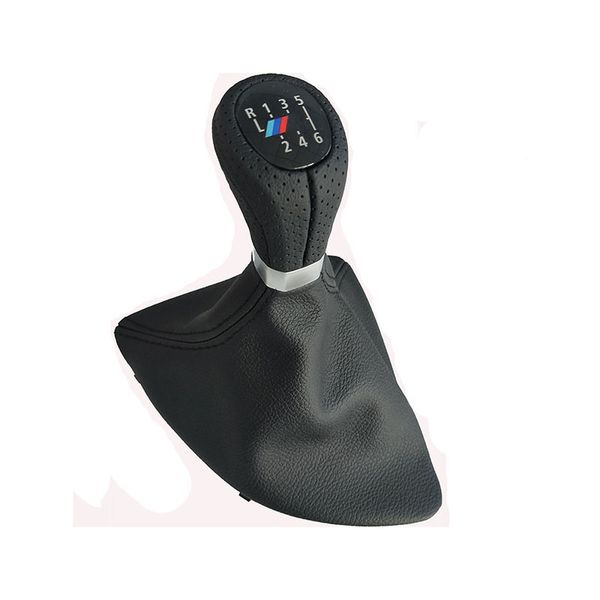 6 speed gear shift knob lever with boot cover stick for e87 accessories left drive with m 
6 speed gear shift knob lever with boot cover stick for e87 accessories left drive with m