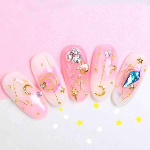 new nail star and moon mixed jewelry japanese popular copper piece round rivet sequin nail art decoration manicure tools ty, Silver;gold
new nail star and moon mixed jewelry japanese popular copper piece round rivet sequin nail art decoration manicure tools ty, Silver;gold