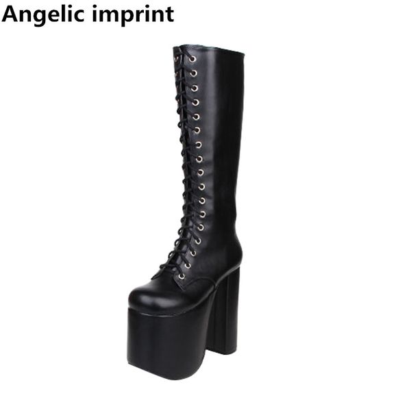 angelic imprint mori girl women punk motorcycle boots lady lolita boots woman super high trifle heels pumps platform shoes 15cm, Black
angelic imprint mori girl women punk motorcycle boots lady lolita boots woman super high trifle heels pumps platform shoes 15cm, Black