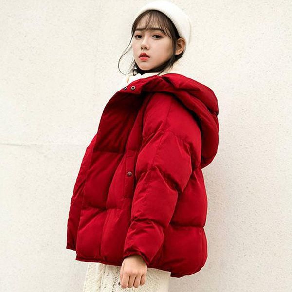 fashion winter parka women loose thick down cotton parkas padded coat solid female slim short jackets outwear korean style, Black
fashion winter parka women loose thick down cotton parkas padded coat solid female slim short jackets outwear korean style, Black