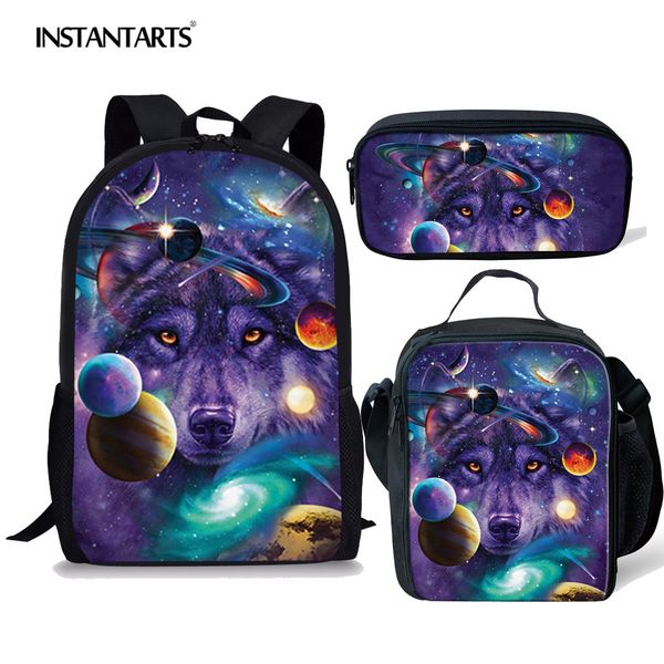instantarts фиолетовый space stars galaxy wolf школа сумка для teen girl boy children 3шт set рюкзак mochila schoolbag kid bagpack
instantarts фиолетовый space stars galaxy wolf школа сумка для teen girl boy children 3шт set рюкзак mochila schoolbag kid bagpack