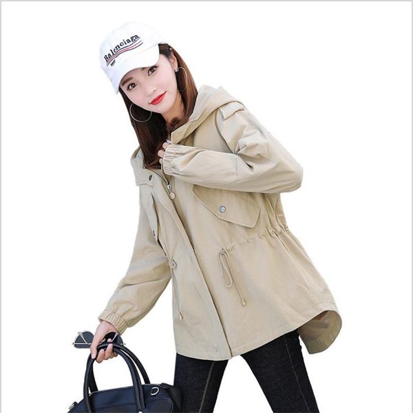 women spring jackets 2019 new arrvial autumn women short coats hooded slim long sleeve jacket with sashes mujer cq2861, Black;brown
women spring jackets 2019 new arrvial autumn women short coats hooded slim long sleeve jacket with sashes mujer cq2861, Black;brown
