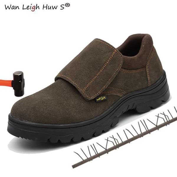 2019 new mens work boots safety shoes trainers steel toe brown extra wide cow leather steel plate midsole winter warm snow boots, Black
2019 new mens work boots safety shoes trainers steel toe brown extra wide cow leather steel plate midsole winter warm snow boots, Black