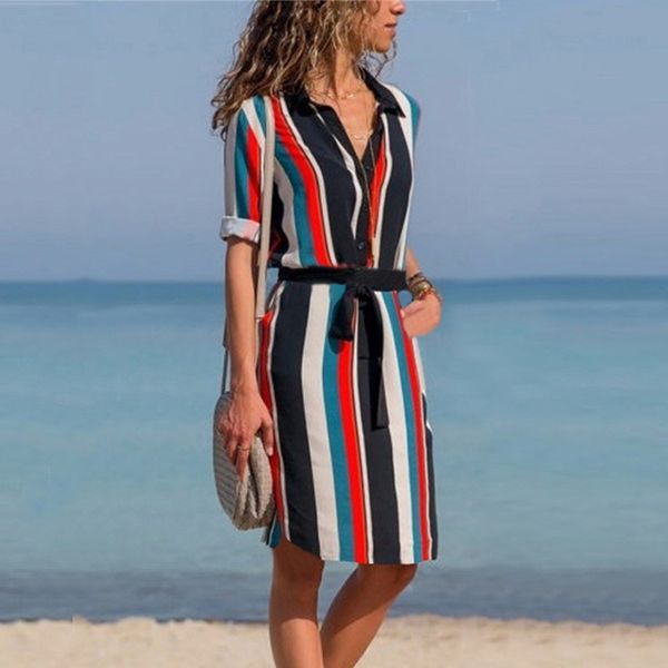 summer dresses designer dress women summer striped shirt dress ladies casual long sleeve loose dresses autumn fashion print dress vestido, Black;gray
summer dresses designer dress women summer striped shirt dress ladies casual long sleeve loose dresses autumn fashion print dress vestido, Black;gray