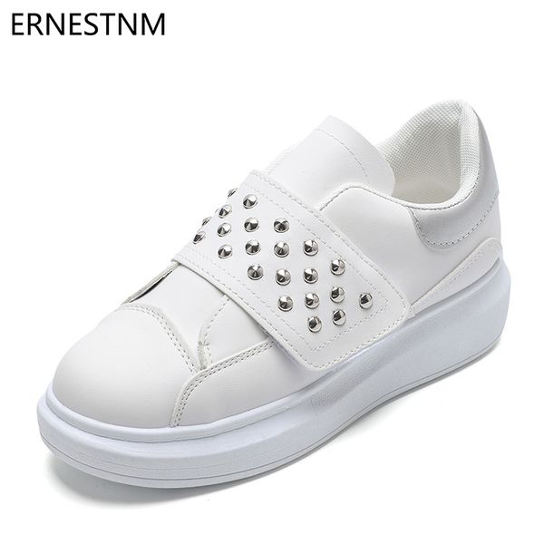 ernestnm women flats platform loafers ladies hook&loop big girl shoes fashion pu bling rivet white slip on shoe zapatos de mujer, Black
ernestnm women flats platform loafers ladies hook&loop big girl shoes fashion pu bling rivet white slip on shoe zapatos de mujer, Black