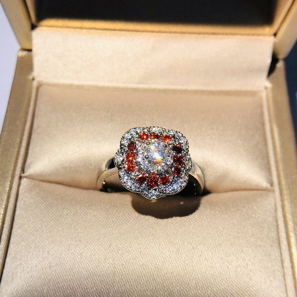 cute female red zircon flower finger ring vintage silver filled love wedding ring luxury engagement promise rings for women, Slivery;golden
cute female red zircon flower finger ring vintage silver filled love wedding ring luxury engagement promise rings for women, Slivery;golden