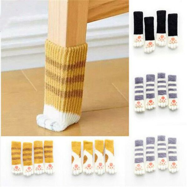 4pcs furniture table chair foot leg knit socks cover pads cute floor protector new cat table legs chair cover home textile
4pcs furniture table chair foot leg knit socks cover pads cute floor protector new cat table legs chair cover home textile