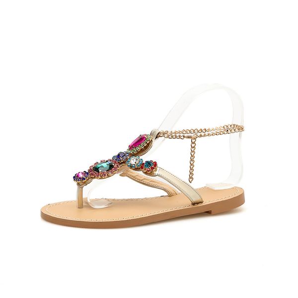 ss19 новый стиль плоские женские модные сандалии с драгоценными камнями и цепочкой, Black
ss19 новый стиль плоские женские модные сандалии с драгоценными камнями и цепочкой, Black