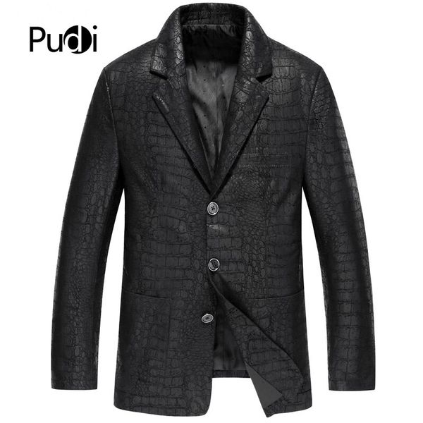pudi mt837 2018 men new fashion real sheep leather jackets with hood collar fall winter casual outwear, Black;brown
pudi mt837 2018 men new fashion real sheep leather jackets with hood collar fall winter casual outwear, Black;brown