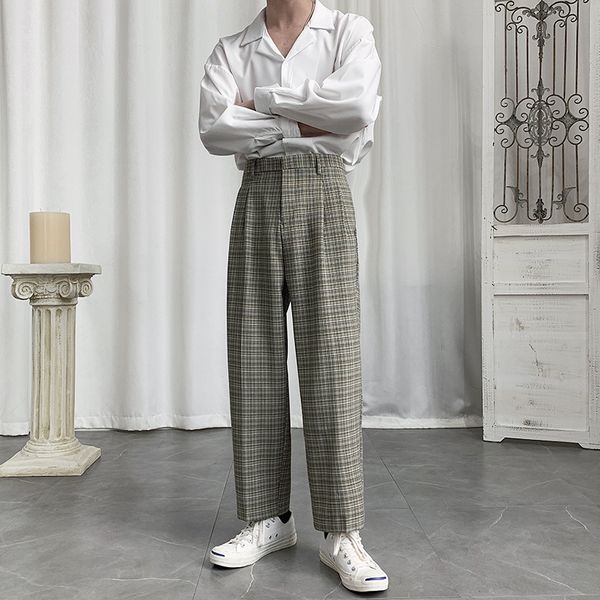men retro fashion casual loose plaid pants male streetstyle hip hop straight suit pant polyester zipper flat 315, White;black
men retro fashion casual loose plaid pants male streetstyle hip hop straight suit pant polyester zipper flat 315, White;black
