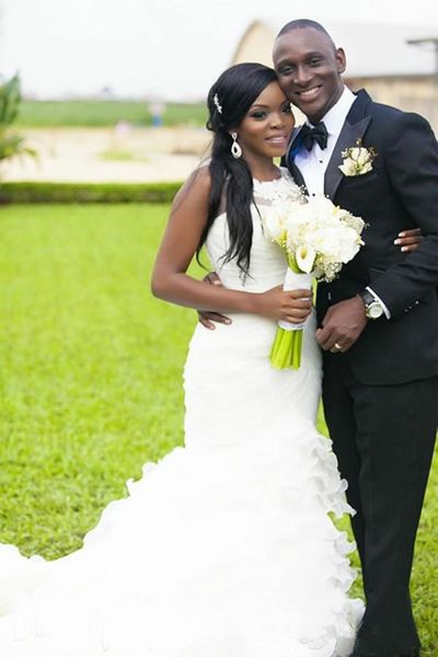2019 vintage new mermaid wedding dresses sheer neck appliques ruffles trumpet plus size arabic african bridal gowns vestidos de novia 83, White
2019 vintage new mermaid wedding dresses sheer neck appliques ruffles trumpet plus size arabic african bridal gowns vestidos de novia 83, White