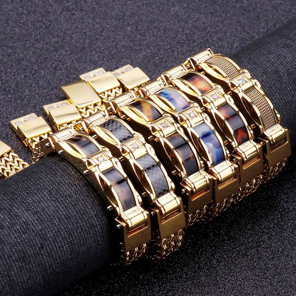 13mm men's bracelets fashion friends bracelet men with magnet clasp male jewelry gold stainless steel mens bracelets, Black
13mm men's bracelets fashion friends bracelet men with magnet clasp male jewelry gold stainless steel mens bracelets, Black