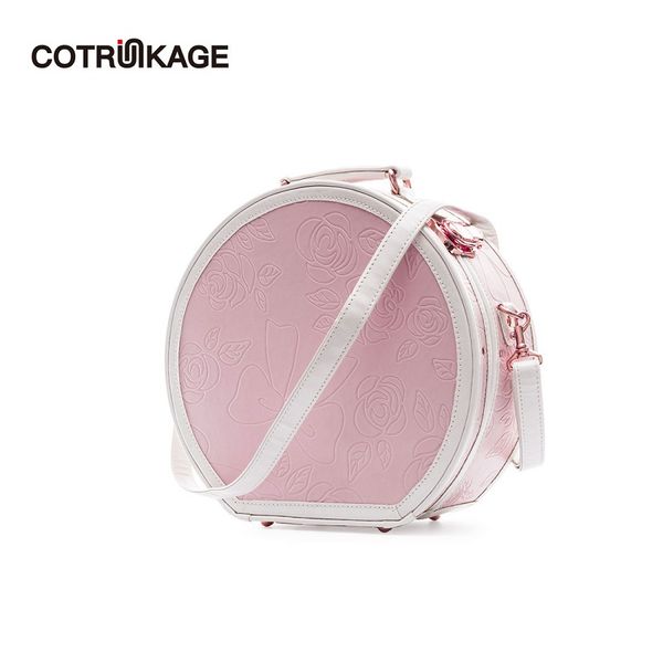 cotrunkage small round hat box embossed pink carry on luggage bag cosmetic case with strap
cotrunkage small round hat box embossed pink carry on luggage bag cosmetic case with strap