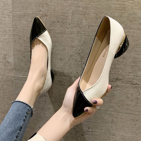all-match elegant patent leather ballet flats korean shoes female footwear pointed toe mixed colors autumn shallow mouth casual, Black
all-match elegant patent leather ballet flats korean shoes female footwear pointed toe mixed colors autumn shallow mouth casual, Black