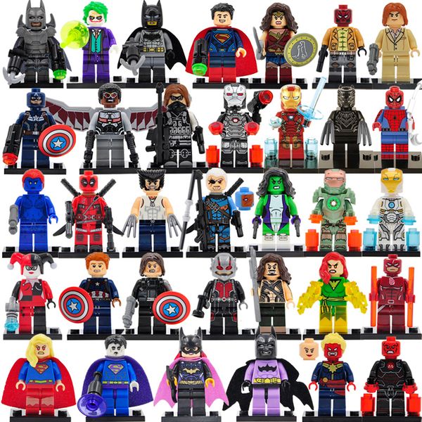 8шт / серия marvel dc супер minifigs серия фигурки строительные блоки мстители цифра diy дети кирпичи игрушка коллекция подарки
8шт / серия marvel dc супер minifigs серия фигурки строительные блоки мстители цифра diy дети кирпичи игрушка коллекция подарки