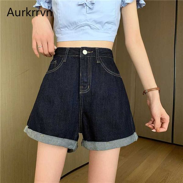 aurkrrvn streetwear high waist wide leg denim shorts for women new jean shorts women summer korean style loose mini, Blue
aurkrrvn streetwear high waist wide leg denim shorts for women new jean shorts women summer korean style loose mini, Blue