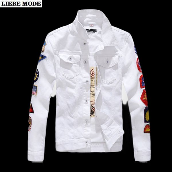 fashion embroidery denim jacket polit streetwear mens hip hop patchwork jean coat cowboy slim casual outwear spring autumn, Black;brown
fashion embroidery denim jacket polit streetwear mens hip hop patchwork jean coat cowboy slim casual outwear spring autumn, Black;brown