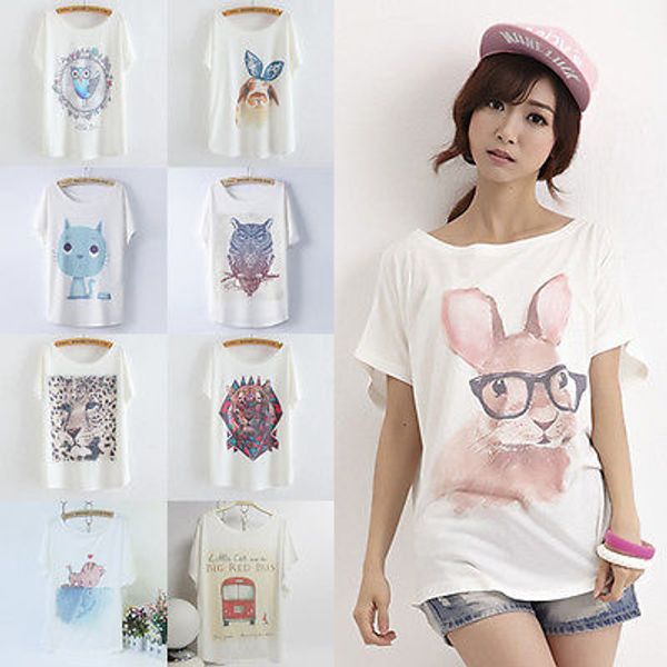 new 2015 women short sleeve t shirts crew-neck loose geometry print painted t-shirt top, White
new 2015 women short sleeve t shirts crew-neck loose geometry print painted t-shirt top, White
