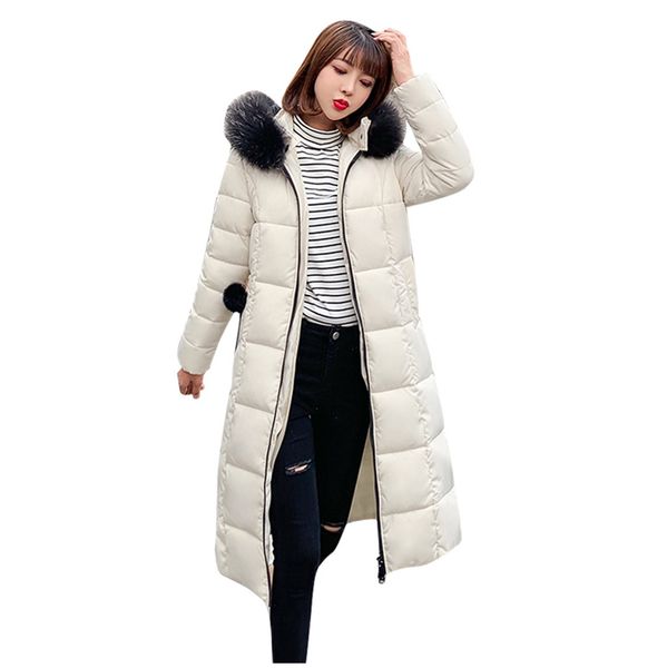 winter jacket women thick warm parkas cotton-padded jackets coat hooded with faux fur slim puffer overcoat zipper long coats, Black
winter jacket women thick warm parkas cotton-padded jackets coat hooded with faux fur slim puffer overcoat zipper long coats, Black
