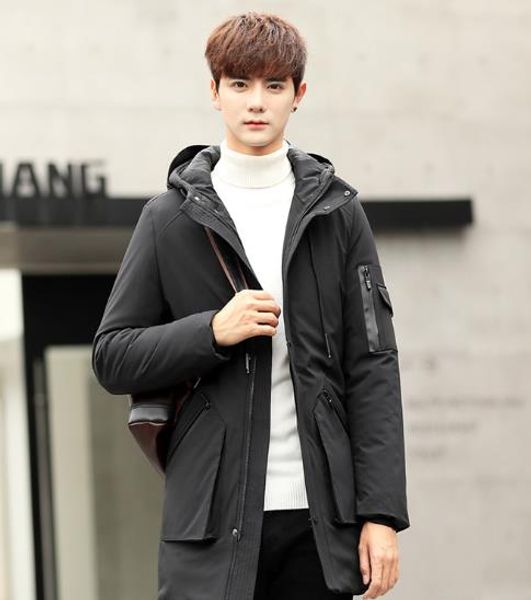 2018 men winter jacket coat men fashion thickening cotton-padded parkas men's long down jacket coat cloth, Black
2018 men winter jacket coat men fashion thickening cotton-padded parkas men's long down jacket coat cloth, Black