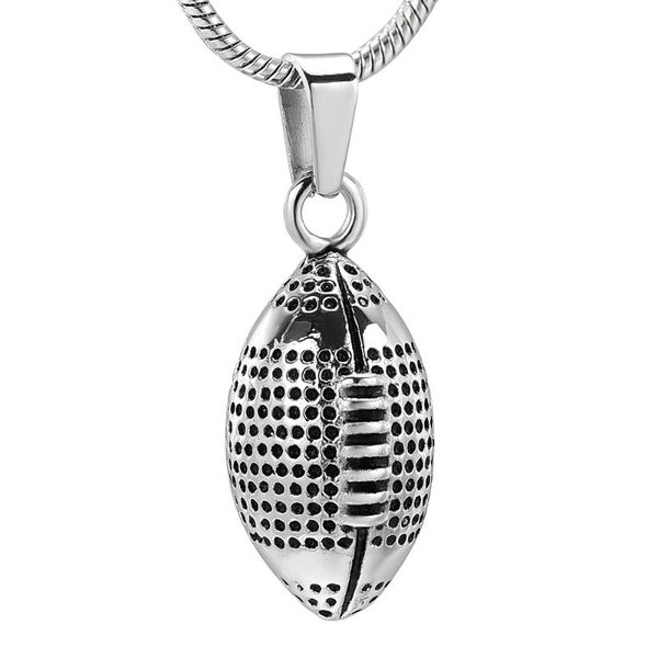 k11941 stainless steel rugby cremation jewelry for ashes pendant keepsake memorial urn necklace holder ashes for pet/human, Silver
k11941 stainless steel rugby cremation jewelry for ashes pendant keepsake memorial urn necklace holder ashes for pet/human, Silver