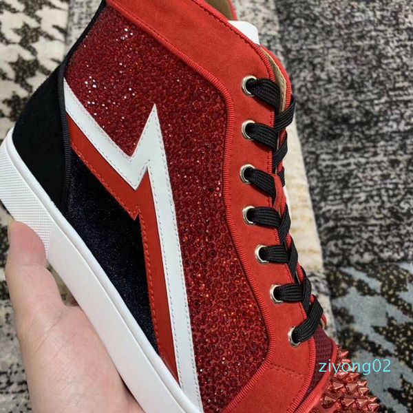 z02 2019 new red замша + strass high top rhinestone шипы кроссовки красные туфли свадьбу красный sole отдых квартиры бесплатная доставка, Black
z02 2019 new red замша + strass high top rhinestone шипы кроссовки красные туфли свадьбу красный sole отдых квартиры бесплатная доставка, Black