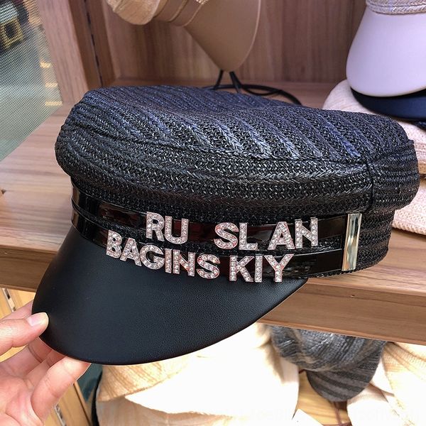 letter with diamond navy wind ladies straw wind hat flat cap straw hat flat cap, Blue;gray
letter with diamond navy wind ladies straw wind hat flat cap straw hat flat cap, Blue;gray