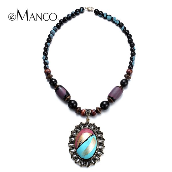 emanco geometric pendant multicolor resin necklace retro style wooden bead necklace trendy summer jewelry nl13347 y200323, Silver
emanco geometric pendant multicolor resin necklace retro style wooden bead necklace trendy summer jewelry nl13347 y200323, Silver