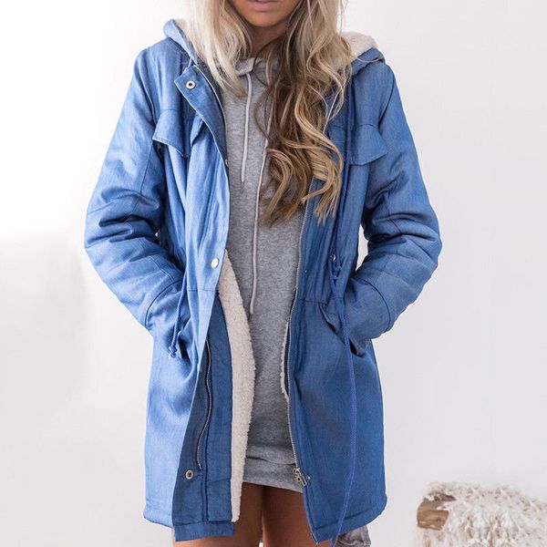 winter women long denim coat jacket fur lined outwear warm parka loose overcoat, Tan;black
winter women long denim coat jacket fur lined outwear warm parka loose overcoat, Tan;black