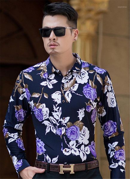 casual shirts fashion turn down collar long sleeve mens shirts casual males clothing rose print mens, White;black
casual shirts fashion turn down collar long sleeve mens shirts casual males clothing rose print mens, White;black