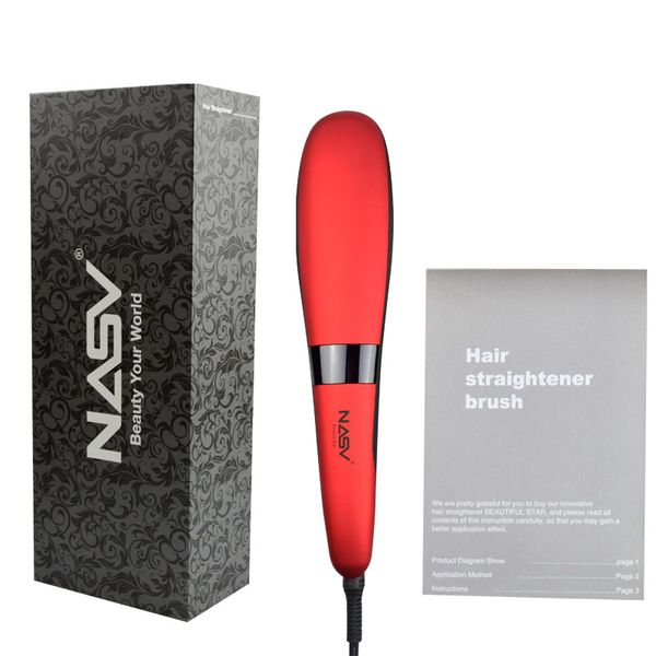 new professional hair straightener comb brush straight hair ceramic iron electric straightening brush comb, Black
new professional hair straightener comb brush straight hair ceramic iron electric straightening brush comb, Black