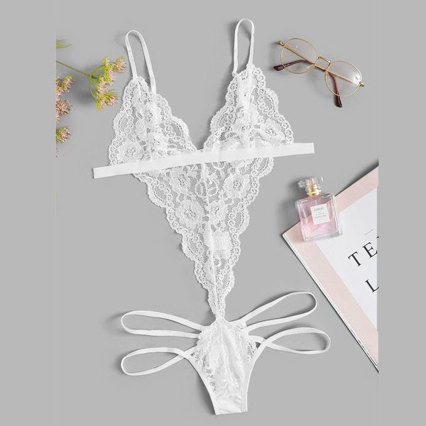 new women fashion casual lingerie girl backless floral lace sleepwear bodysuit jumpsuit sleeveless underwear 3.9, Black;white
new women fashion casual lingerie girl backless floral lace sleepwear bodysuit jumpsuit sleeveless underwear 3.9, Black;white