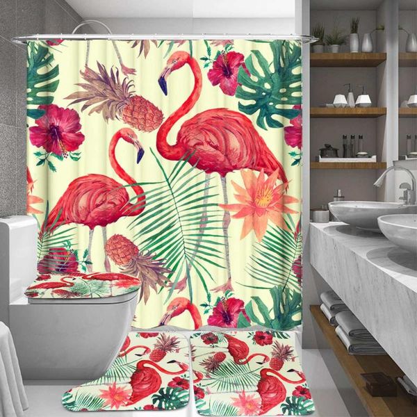 1/3/4 pcs flamingo printing waterproof fabric bathroom 3d shower curtain set with non slip toilet cover rugs bath mat home decor
1/3/4 pcs flamingo printing waterproof fabric bathroom 3d shower curtain set with non slip toilet cover rugs bath mat home decor