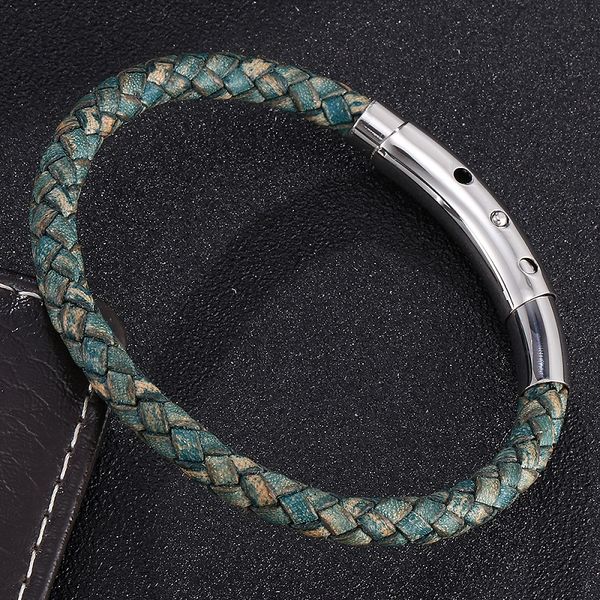 18.5-19.2-20cm multicolor braided leather bracelet men jewelry adjustable length stainless steel buckle male wrist band gifts, Golden;silver
18.5-19.2-20cm multicolor braided leather bracelet men jewelry adjustable length stainless steel buckle male wrist band gifts, Golden;silver