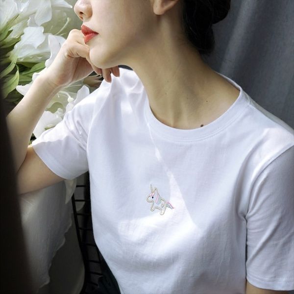 fashionable ins unicorn embroidery white loose cotton t-shirt short-sleeved women's 2020 cotton t-shirt
fashionable ins unicorn embroidery white loose cotton t-shirt short-sleeved women's 2020 cotton t-shirt