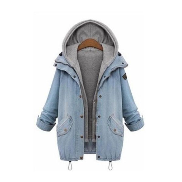 women's jackets two fake denim female hoodie plus size sweatshirt hoodies women long sleeves hoody for thicken hooded, Black;brown
women's jackets two fake denim female hoodie plus size sweatshirt hoodies women long sleeves hoody for thicken hooded, Black;brown