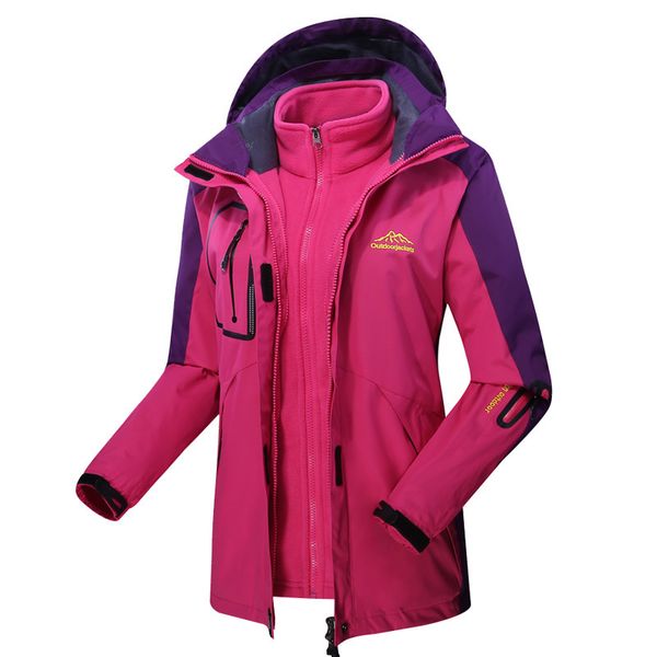 Outdoor Winter Couple'S Three-in-One Raincoat Jacket Two-Piece Set Men's And Women's plus Velvet Warm Ski Mountaineering Jacket
Outdoor Winter Couple'S Three-in-One Raincoat Jacket Two-Piece Set Men's And Women's plus Velvet Warm Ski Mountaineering Jacket