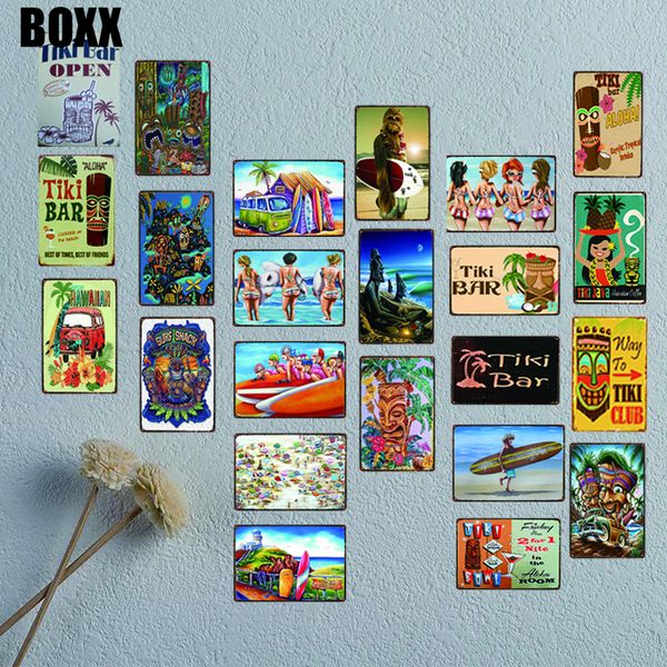 2020 beach tiki bar surf sign metal signs summer beach shabby chic vintage style wall pub home art restaurant decor metal poster
2020 beach tiki bar surf sign metal signs summer beach shabby chic vintage style wall pub home art restaurant decor metal poster
