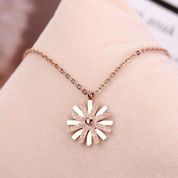 fashion jewelry necklace, rose gold necklace, sunflower titanium steel necklace, don't fade, not allergic, Silver
fashion jewelry necklace, rose gold necklace, sunflower titanium steel necklace, don't fade, not allergic, Silver