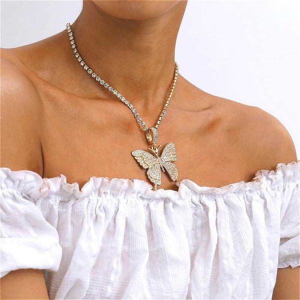 elegant rhinestone pendant butterfly necklace crystal chain choker nacklaces for women boho jewelry collier femme, Silver
elegant rhinestone pendant butterfly necklace crystal chain choker nacklaces for women boho jewelry collier femme, Silver