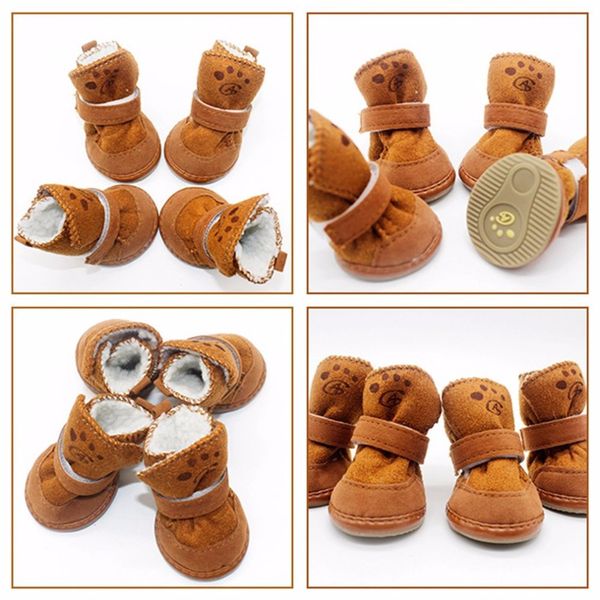 4pcs dogs snow boots soft cozy cashmere walking running paws dog shoes anti-skid comfortable puppy pets supplies drop shipping
4pcs dogs snow boots soft cozy cashmere walking running paws dog shoes anti-skid comfortable puppy pets supplies drop shipping