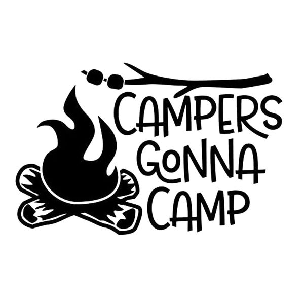 16*10.3cm Campers Gonna Camp Fire Car Sticker Fashion Personality Creativity Classic Attractive Car Decor, Color
16*10.3cm Campers Gonna Camp Fire Car Sticker Fashion Personality Creativity Classic Attractive Car Decor, Color